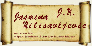 Jasmina Milisavljević vizit kartica